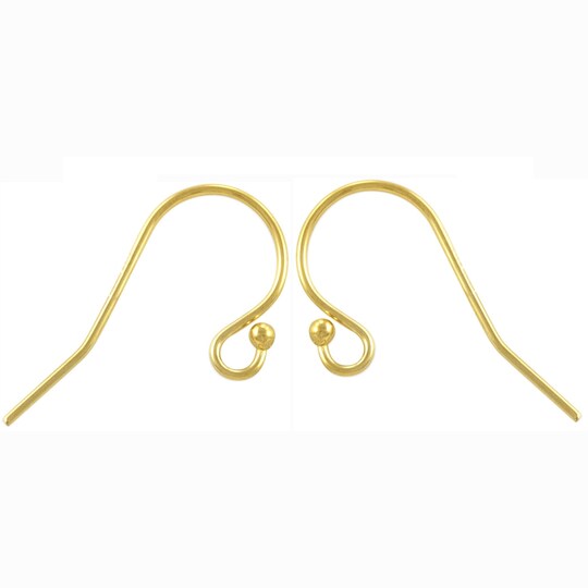 JewelrySupply Gold Filled Fish Hook Earring Wires with Loop and 2mm Bead (1 Pair of Gold Filled Earrings) | Michaels JewelrySupply Gold Filled Fish Hook Earring Wires with Loop and 2mm Bead (1 Pair of Gold Filled Earrings) | Michaels
